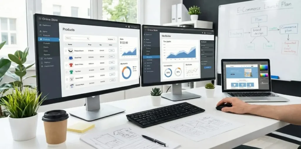 انشاء موقع الكتروني لبيع منتجات